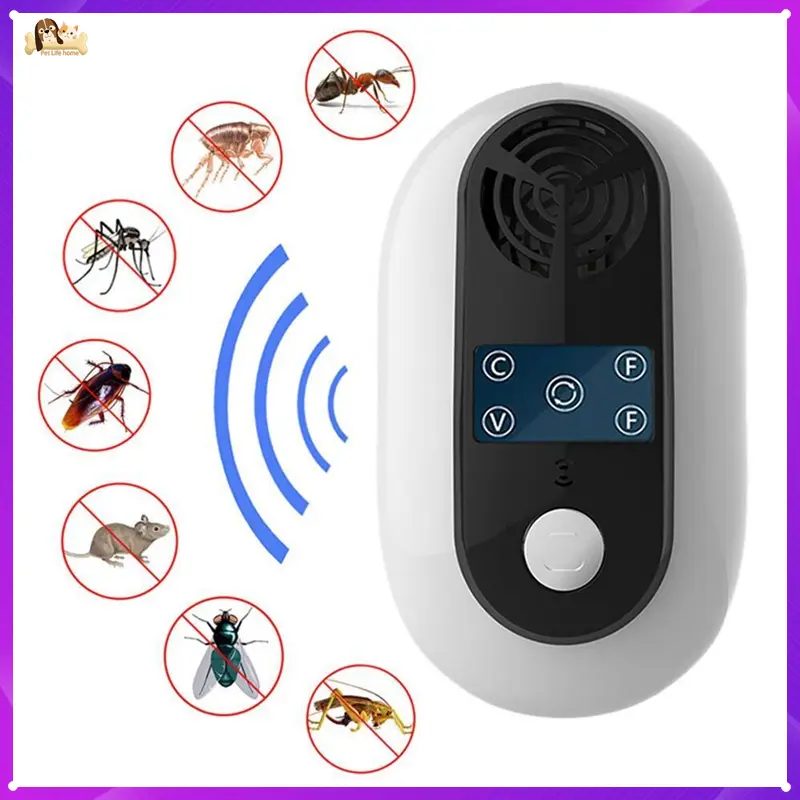 Thiết Bị Đuổi Côn Trùng Bằng Sóng Siêu Âm, Gửi Sóng Âm, Để Đuổi Các Loại Côn Trùng Như Chuột, Gián, Muỗi, Nhện, v.v. Thiết bị sát thủ Chuột Điện cho chuột, Máy đuổi côn trùng siêu âm, Máy đuổi muỗi điện tử