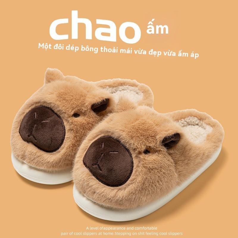 Dép Bông, Dành Cho Phụ Nữ Và Nam Giới, Sử Dụng Trong Nhà, Mùa Thu Và Mùa Đông, Dép Ấm, Dép Đôi, Giày Đi Trong Nhà Mùa Đông 3