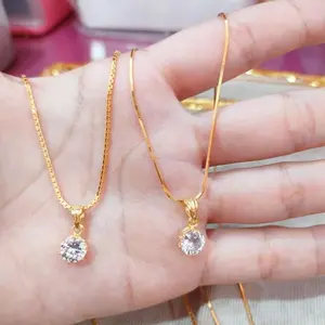 Kalung Lapis Emas 5gram motif itali 24k ada surat