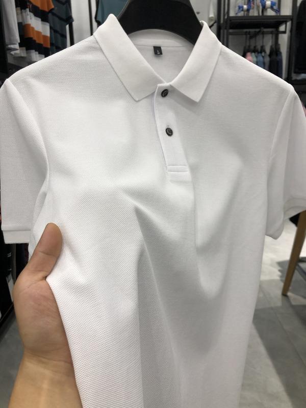 Product Introduction of Boxy cropped polo shirts plaid summer high-end men's polo shirt short sleeve cotton polo collar casual high-grade shirt top men's T-shirt Tropical Human 5