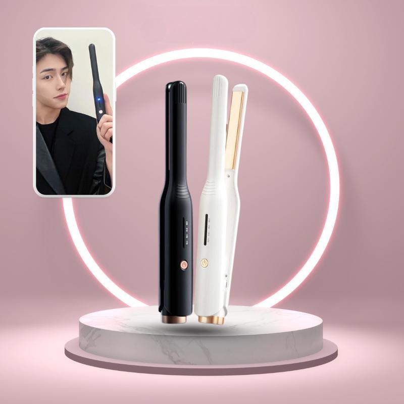  mới 2025 Máy uốn tóc nam máy bấm phồng máy duỗi tóc tạo kiểu 2in1 dành cho tóc ngắn nữ kéo tóc mượt ion âm thanh nhiệt phủ gốm. BH 12 tháng Bảo hành của nhà sản xuất 