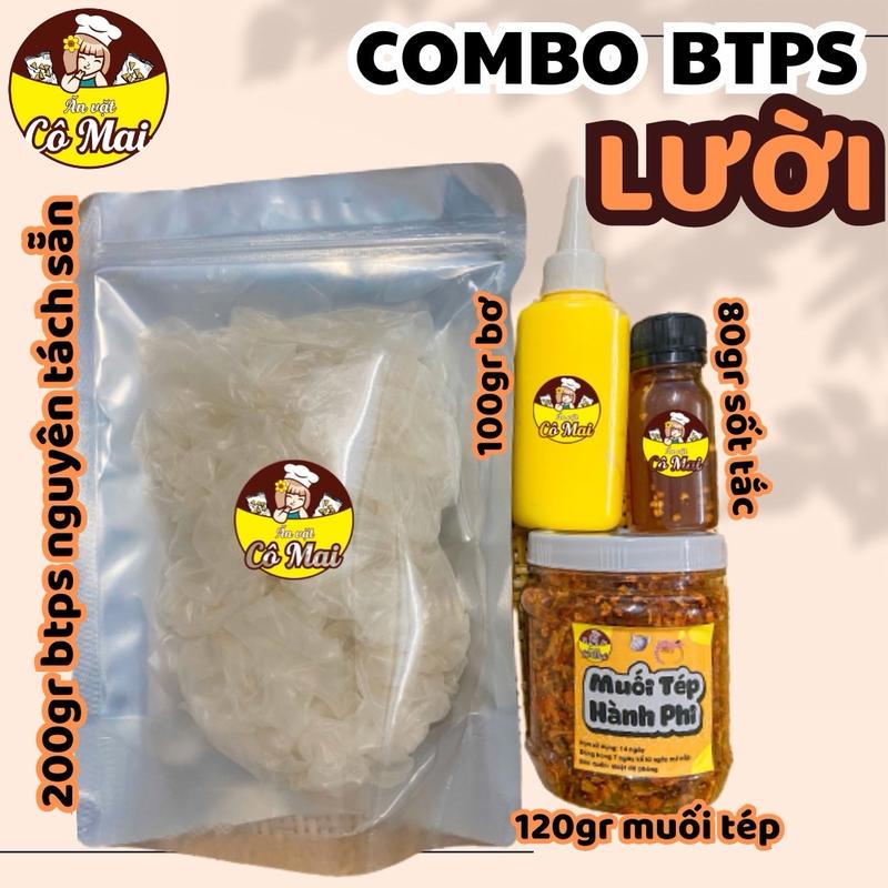 [COMBO LƯỜI] Bánh Tráng Phơi Sương Muối Tép Hành Nước Sốt Gia Vị