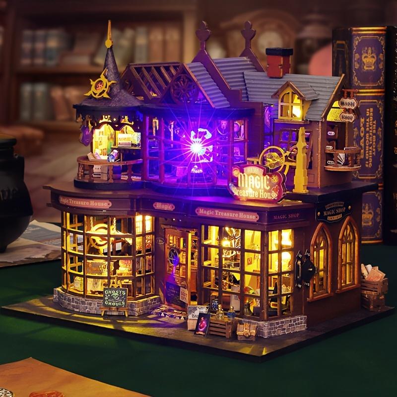 Maomiyu Retro Magic Treasure House DIY Wooden Model Kit, 3D Puzzle ...