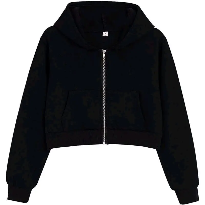 MOLAKIDS [COD] Sweater Jaket Crop Top Hoodie Anak Perempuan Usia 2-13 Tahun Cewek Lengan Lengan 2
