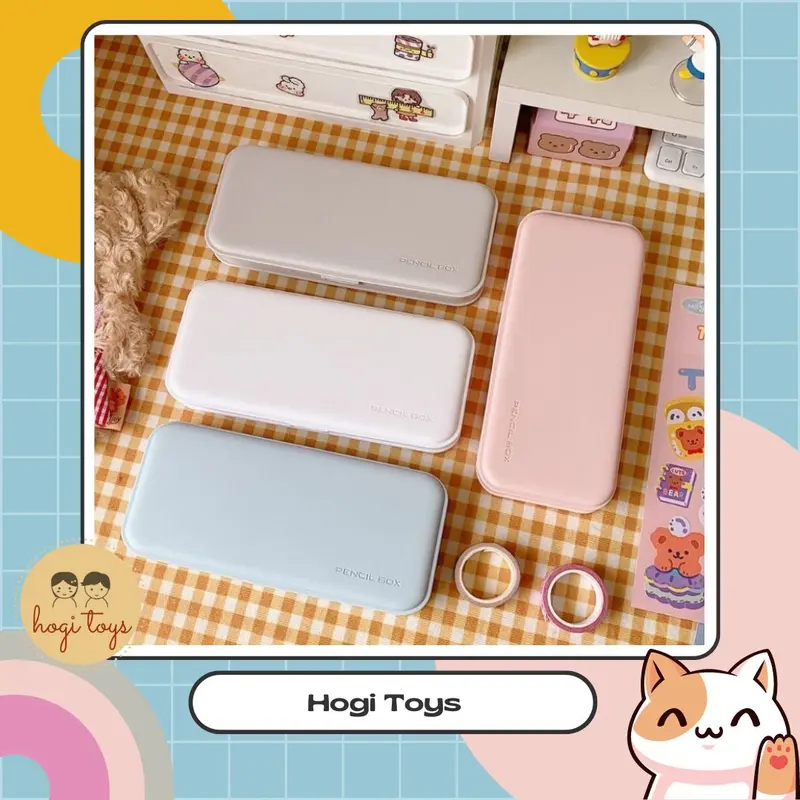 Kotak Pensil Minimalis Pencil Case Aesthetic Korea 0