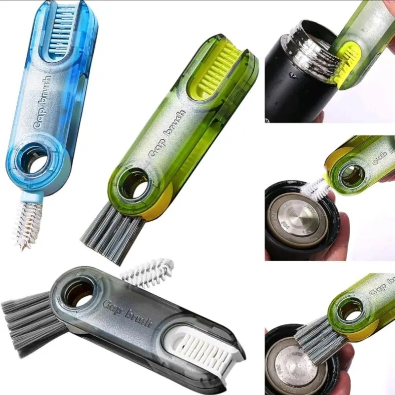 Multifunctional Cup Lid Cleaning Brush, 1 Count Reusable Bottle Cleaning Brush, Household Cleaning Tool for Kitchen, Bathroom and Travel