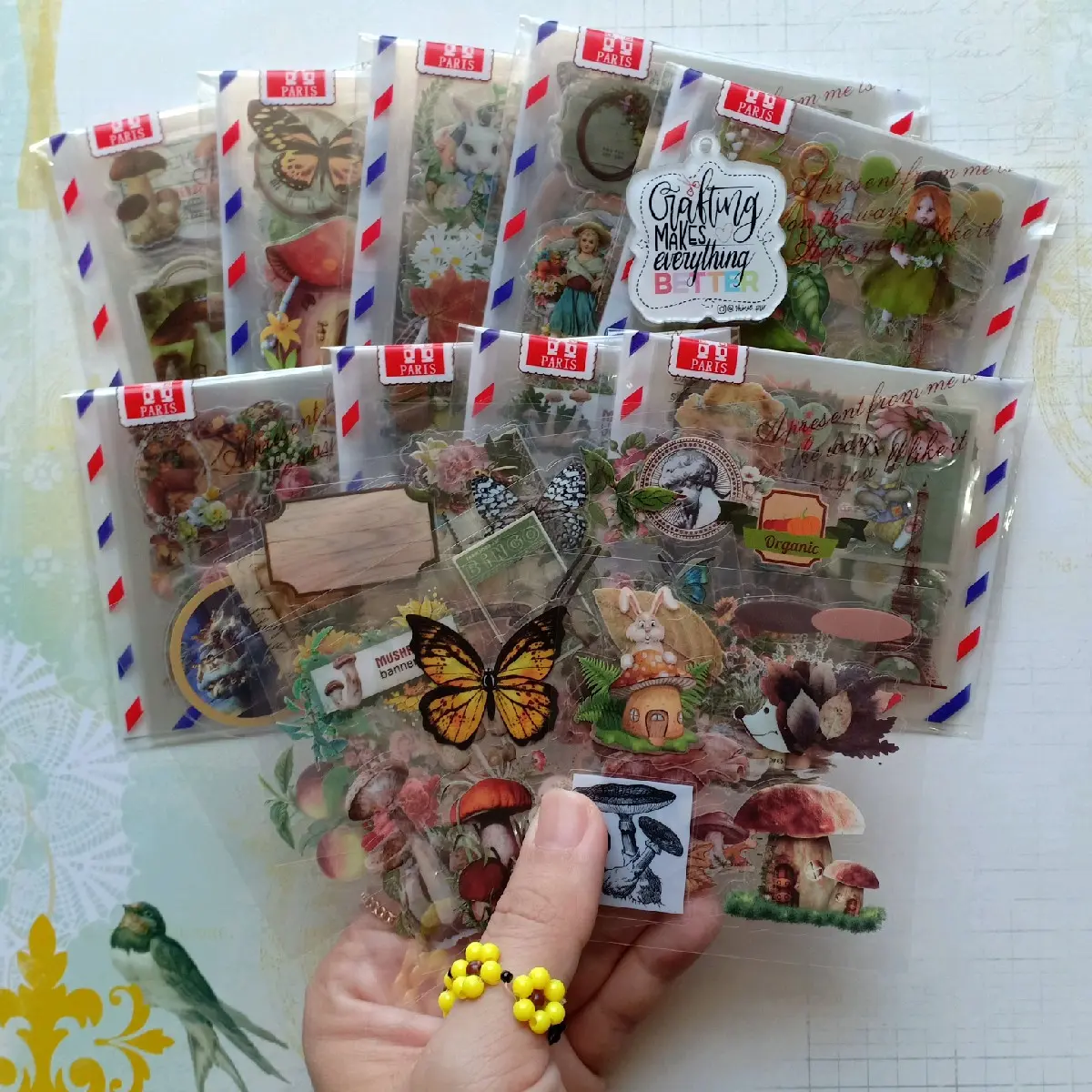 Sticker Vintage PET Random