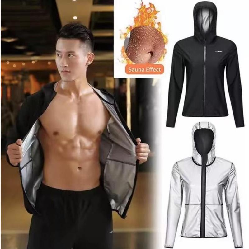 Áo Khoác Xông Hơi, Bộ Đồ Xông Hơi Cho Nam, Thích Hợp Tập Thể Dục, GYM, Thể Dục, Thể Thao, Yoga, Đạp Xe, Chạy Bộ 0