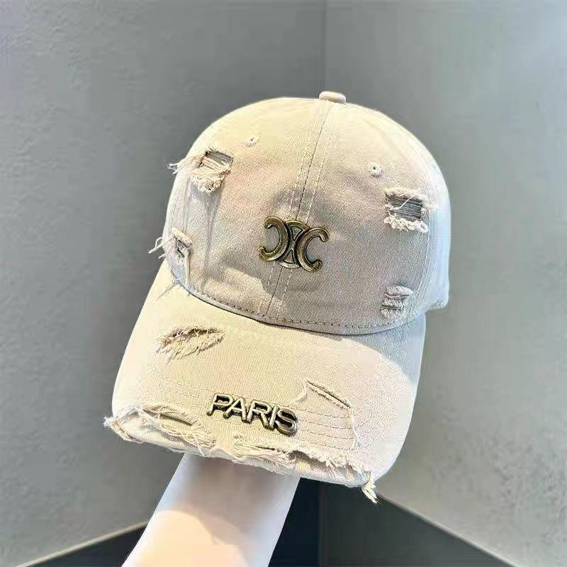 Tin tức nóng! Mũ Bóng Chày Arc de Triomphe Sờn Tàn Cho Nữ, Mũ Mỏ Vịt Dễ Phối Đồ Thường Ngày Cho Cặp Đôi Phong Cách Hàn Quốc Đầu Mềm Hợp Xu hướng mai mũ cối đen