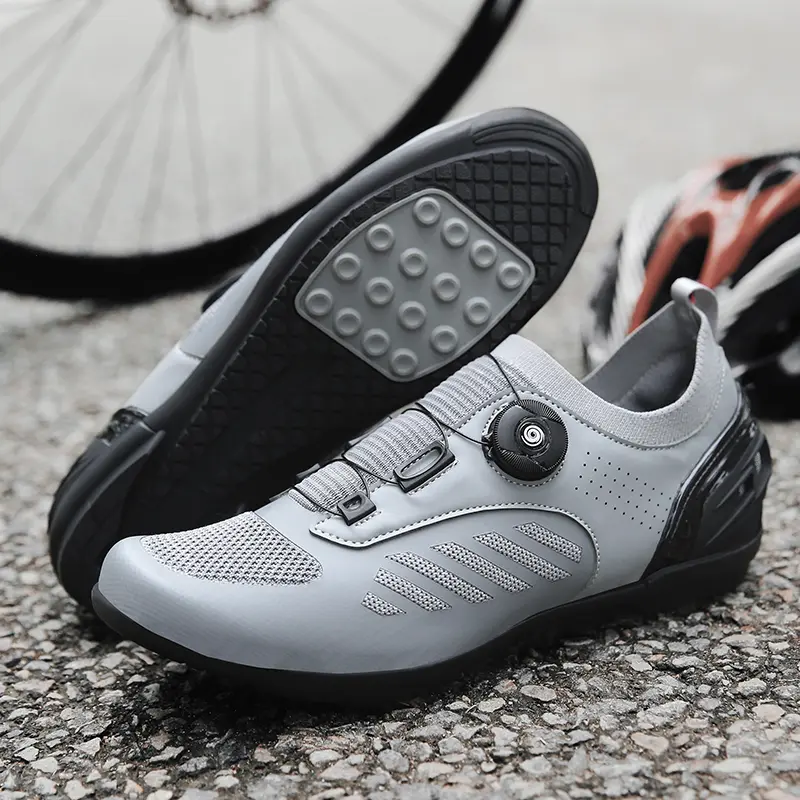 Giày đi xe đạp, dành cho nam giới chuyên nghiệp, Unisex, Giày xe đạp không khóa, Giày đế cứng, Thích hợp cho MTB và đi xe đạp đường trường, Giày tập luyện 2