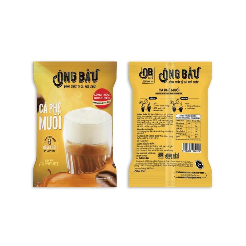 Hộp Cà Phê Hoà Tan Ông Bầu - Cafe Muối - 10 Gói x 22g 2