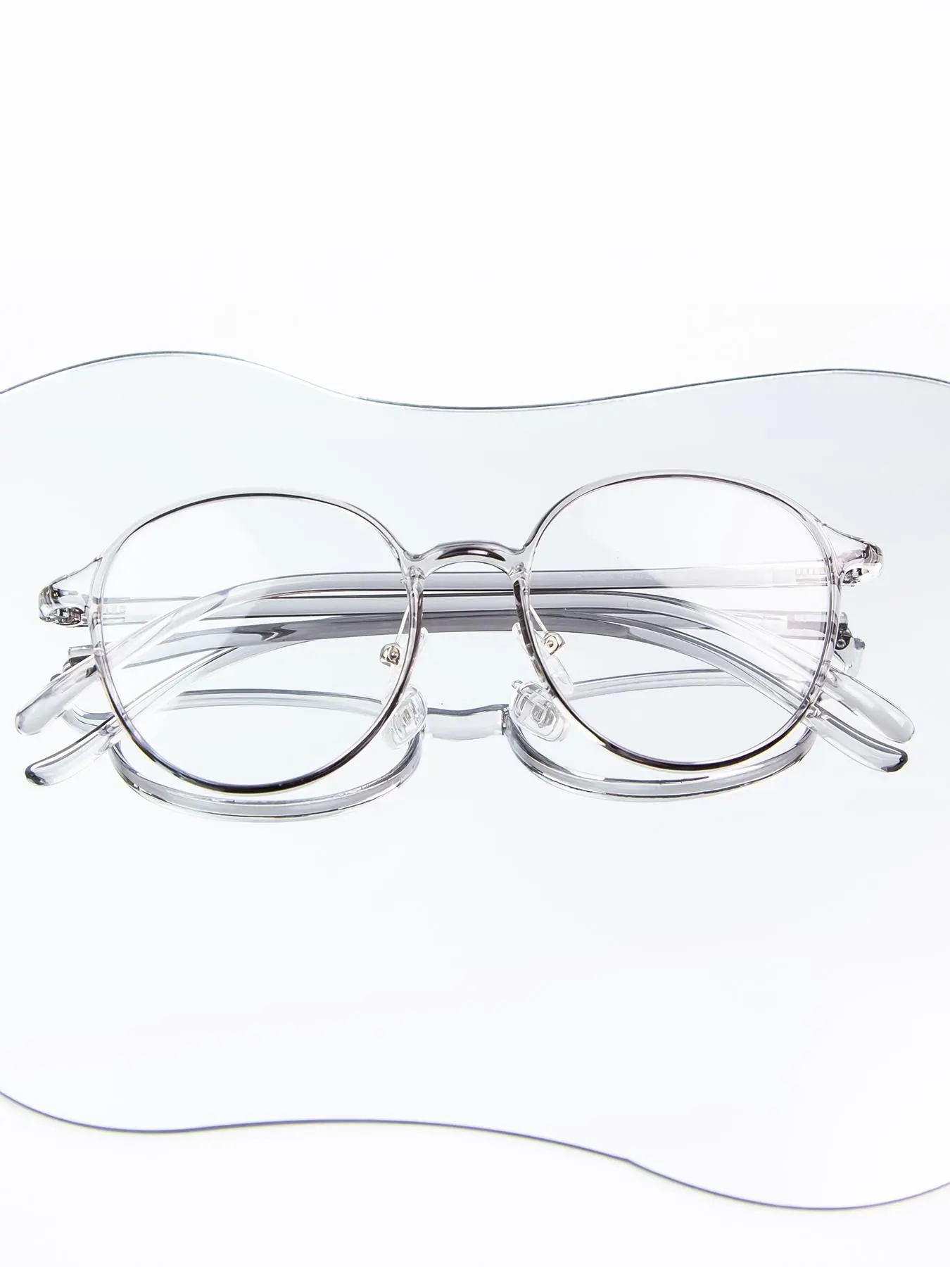 Round Frame Anti-blue Light Glasses, Fashion Eyeglasses for Women & Men, Fashion Eyeglasses for Work, Daily Clothing Decor