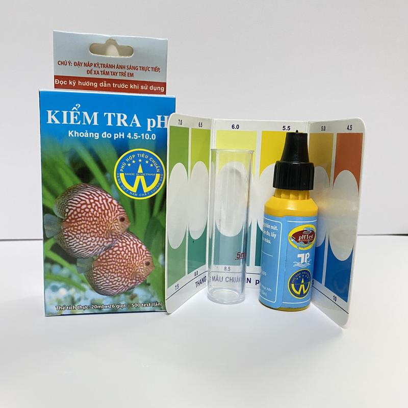  Dung Dịch Đo Kiểm Tra Độ PH Nước 30ml set 3 món: 1 chai test ph 1 ống nghiệm 1 giấy đo ph 