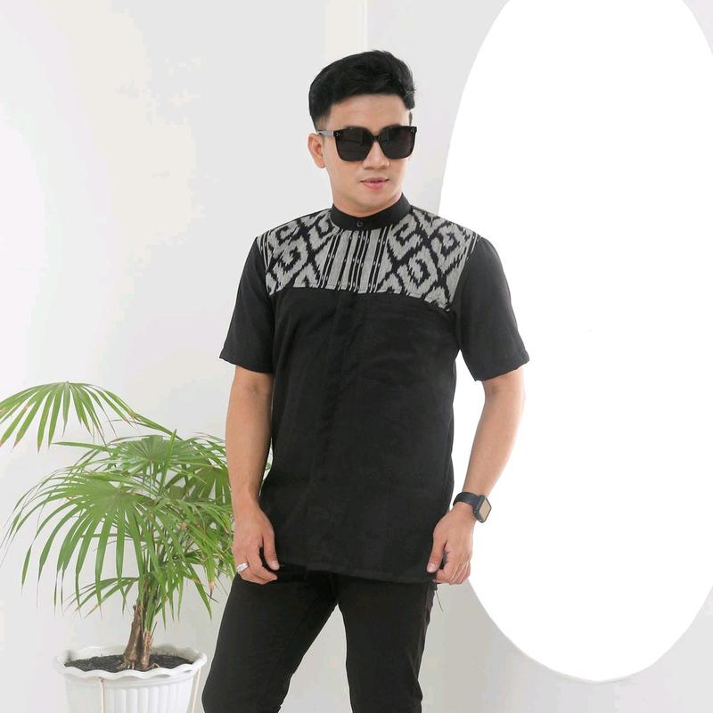 Kemeja tenun | baju koko pria | baju ramadhan | baju tenun 3