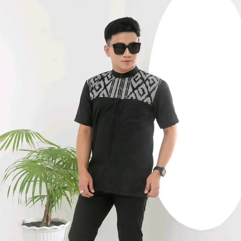 Kemeja tenun | baju koko pria | baju ramadhan | baju tenun 3