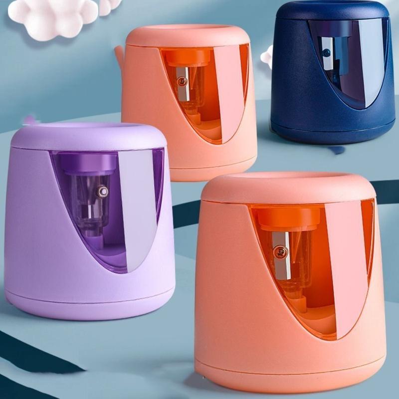 Product Introduction of Cute Office School Supplies Battery/USB/Charging Cartoon Electric Pencil Sharpener Switch Automatic Creative Stationery Mechanical Tool 18