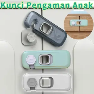 Kunci Pengaman Anak Safety Lock untuk Laci Lemari & Kulkas Pengaman Laci Pintu Serbaguna dengan