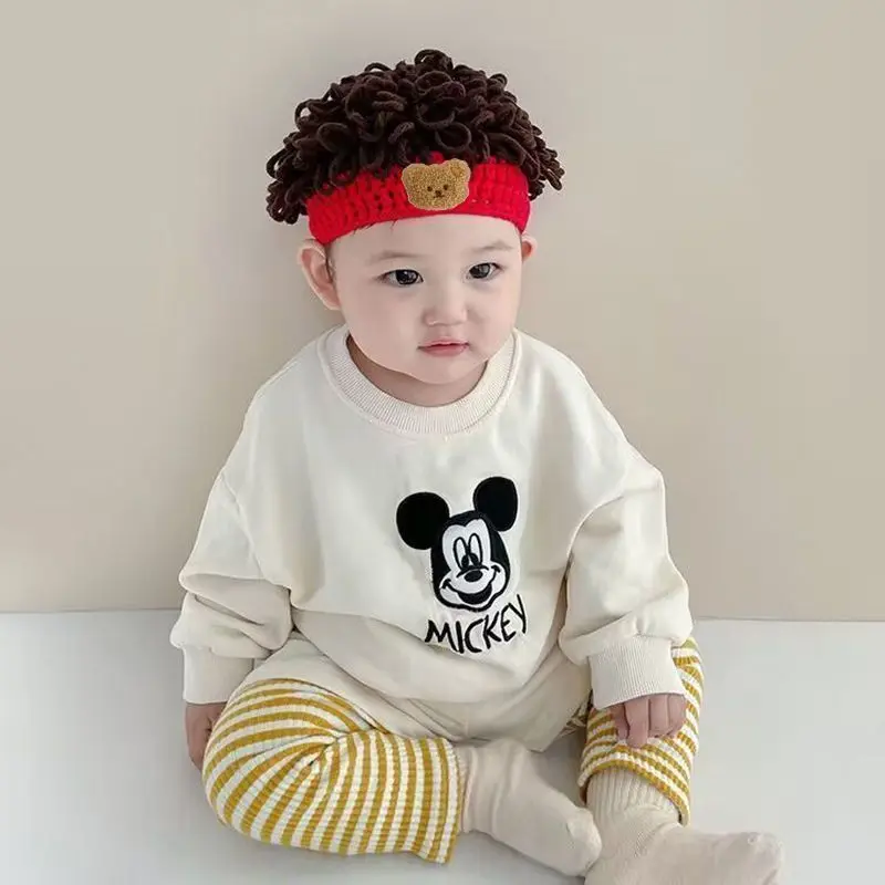 Mũ Trẻ Em Bé Và Trẻ Sơ Sinh, Mùa Thu Và Mùa Đông, Tóc Xoăn, Mũ Len Cho Trẻ Em Bé Trai, Dễ Thương Cho Bé Gái, Ấm Áp Và Vui Nhộn, Tóc Giả Bùng Nổ 3