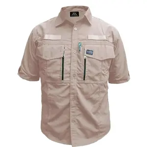 kemeja tactical w Tac pendek pria lapangan kerja safety