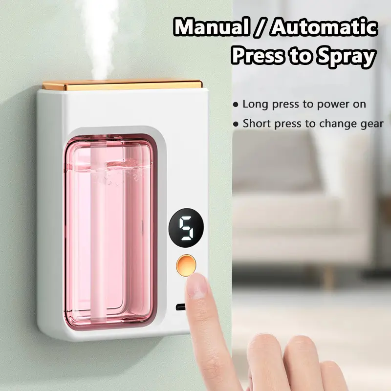 Automatic Fragrance Machine Natural Scent Essential Oil Aroma Diffuser Rechargeable Perfume Humidifier for Bedroom / Bathroom / Office
