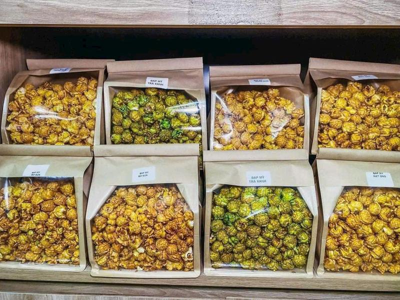 băp rang bơ  mỹ siêu to siêu ngon, đủ 7 vị giòn thơm 1kg popcorn 4