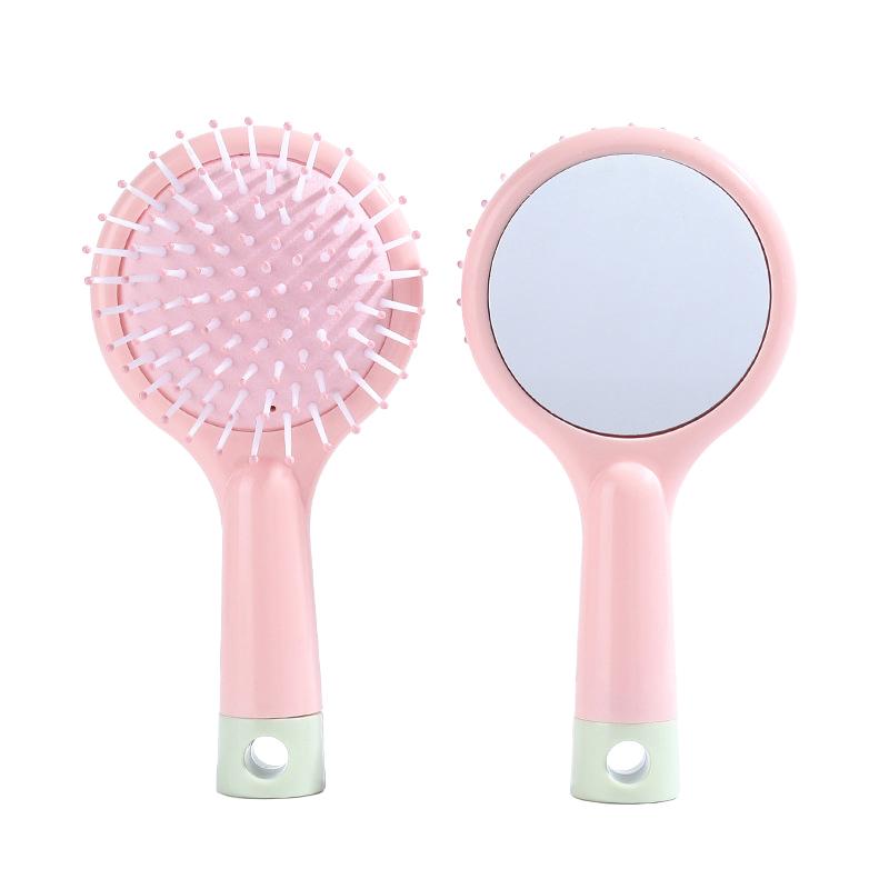 Product Introduction of 1Pcs Hair Brush Simplicity Fashion Solid Color Massage Air Cushion Comb With Mirror Lovely Hair Care Tool 21
