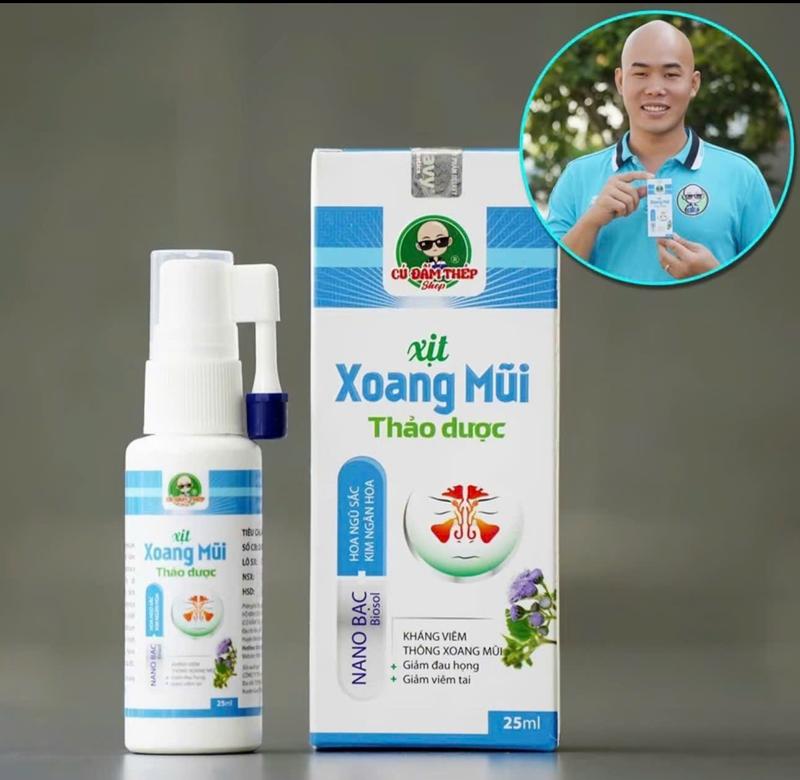 Xịt Xoang Mũi Thảo Dược Cú Đấm Thép 25ML
