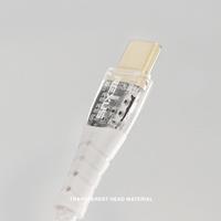 Gambar Rexus USB Cable Data CB170P Type C Cable 1 M: Pengisian Cepat, Data Transfer, Indikaor LED, Kabel Bahan Nilon - White dari Rexus Official Shop Kota Administrasi Jakarta Utara 2 Tokopedia