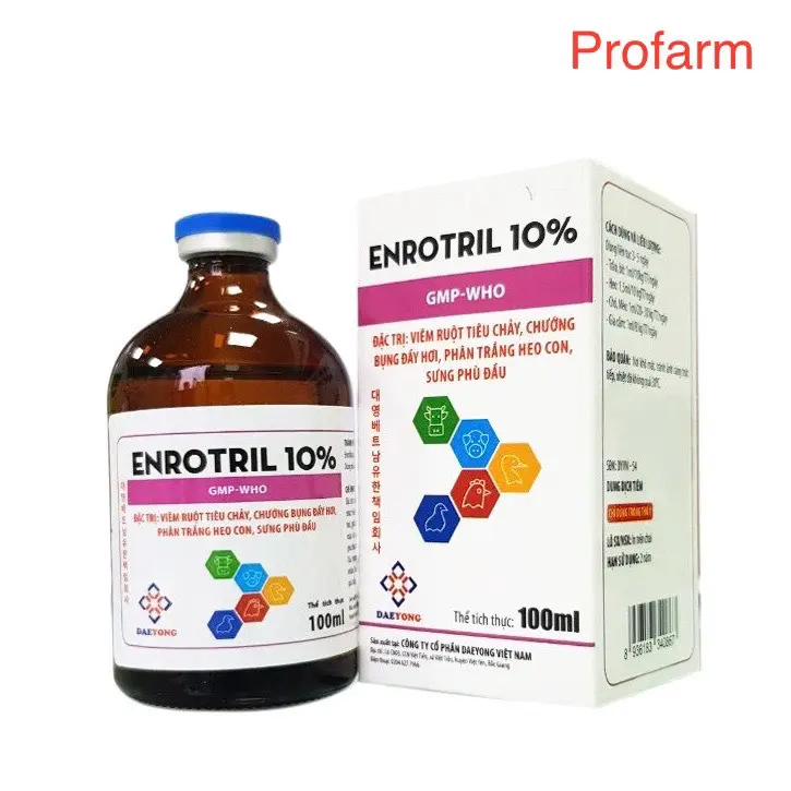 Daeyong Enrotril 10% Tiêu chảy phan xanh, phan trắng, phan xi măng ...