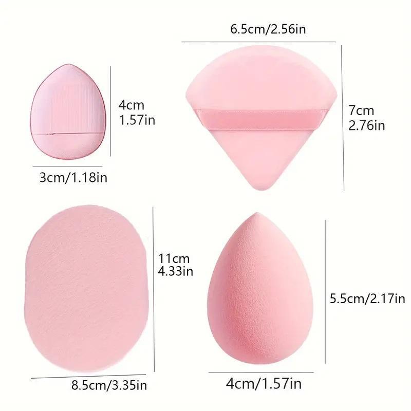 Dry & Wet Use Makeup Sponge & Powder Puff Set, 14/15pcs Bow Design Headband & Wristband & Makeup Sponges & Powder Puffs, Multi-functional Makeup Tools for Women & Girls, Valentine's Day Gift, Makeup 1