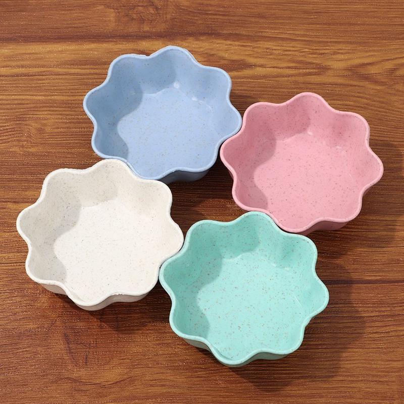 Product Introduction of Kitchen Sauce Oil Salt Plum Bossom Shaped Dish Seasoning Bowl Small Plates 13