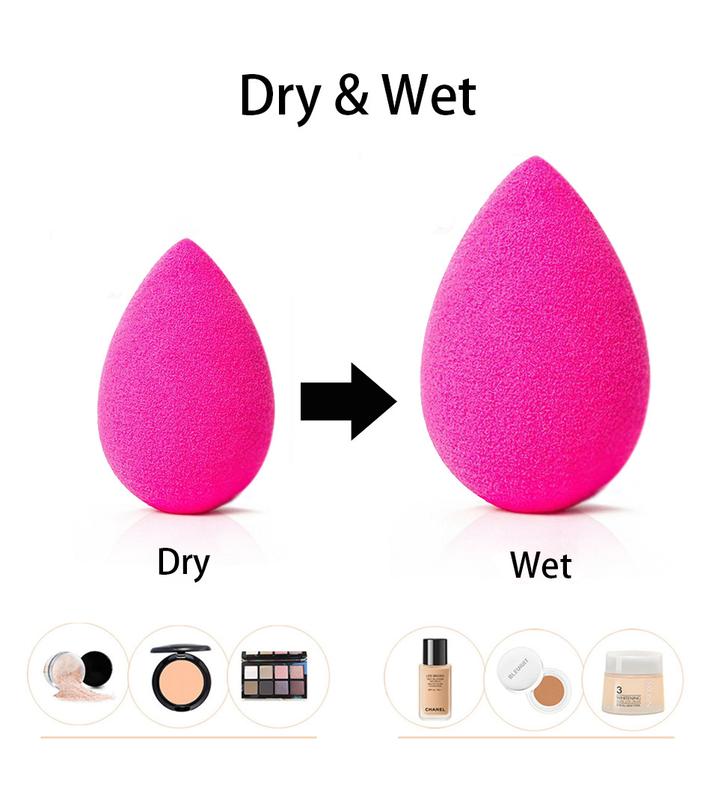 Product Introduction of Makeup Sponge Cosmetic Puff Concealer Powder Blender Set Foundation Sponge Puff Wet Become Bigger Cosmetic Tool Make up Sponge 1