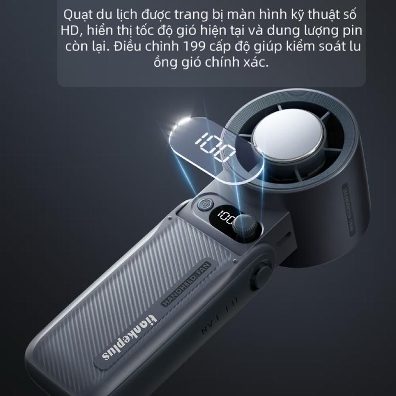 【TiankePlus X DauDau】TF30Ultra Quạt điện Cầm Tay Pin 10.000mAh, Chức Năng Lạnh, Gió Mạnh, Gấp Gọn Tiện Lợi, Bảo Hành 12 Tháng Quạt Điều Hòa Mini 8