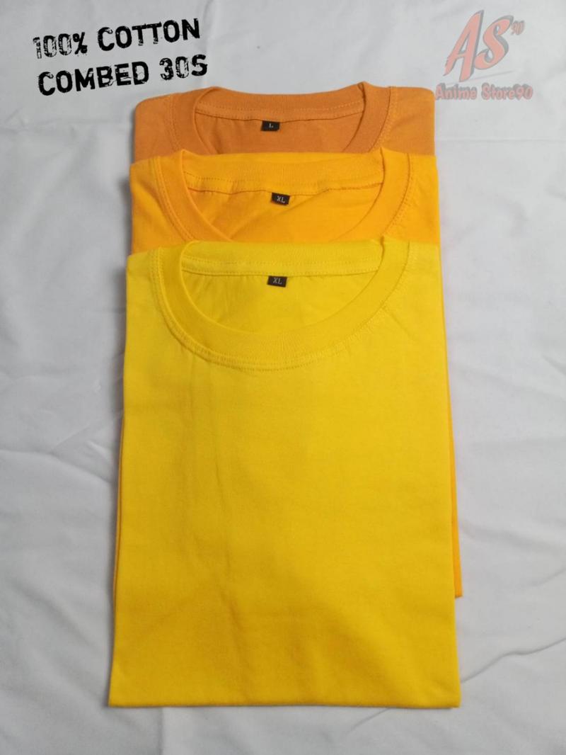 Product Introduction of Kaos Polos Kuning Series,Kuning Kenari,Kuning Mas, Kuning Mustard, Kuning Orange Katun Polos Mustard Combat Pendek Distro Pria Nyaman 3