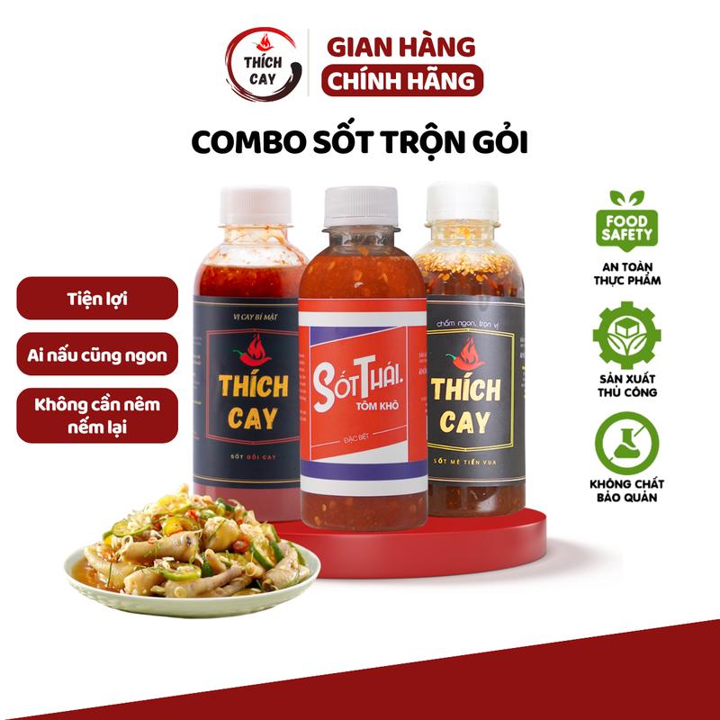 Sốt Trộn Gỏi Tiện Lợi Thích Cay Dùng Trộn Gỏi Thái Chân Gà Sốt Thái Tôm Sốt Thái Gỏi Rau Tiến Vua