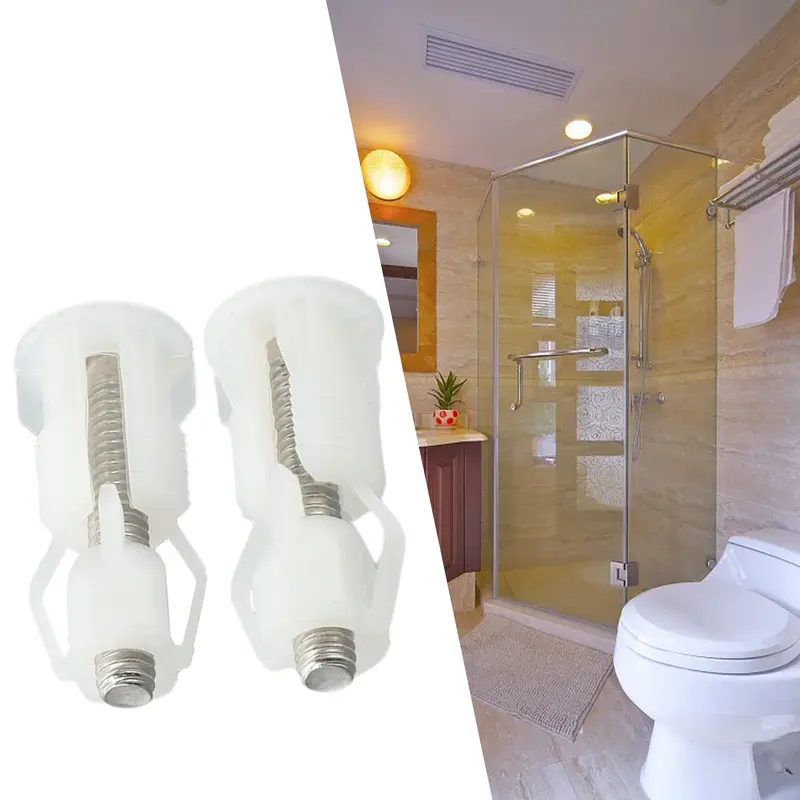 Vít Ngăn Bồn Cầu, Bộ 2 Cái, Nắp Đậy Đai Ốc, Bộ Dụng Cụ Cố Định Chảo, Lỗ Mù WC, Thay Thế, Phụ Kiện Phòng Tắm, Sửa Chữa Bồn Cầu, Ngăn Trên 2
