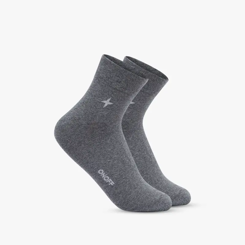 Tất nam cotton cổ ngắn mỏng nhẹ kháng khuẩn khử mùi ONOFF - 18AE23A155 1