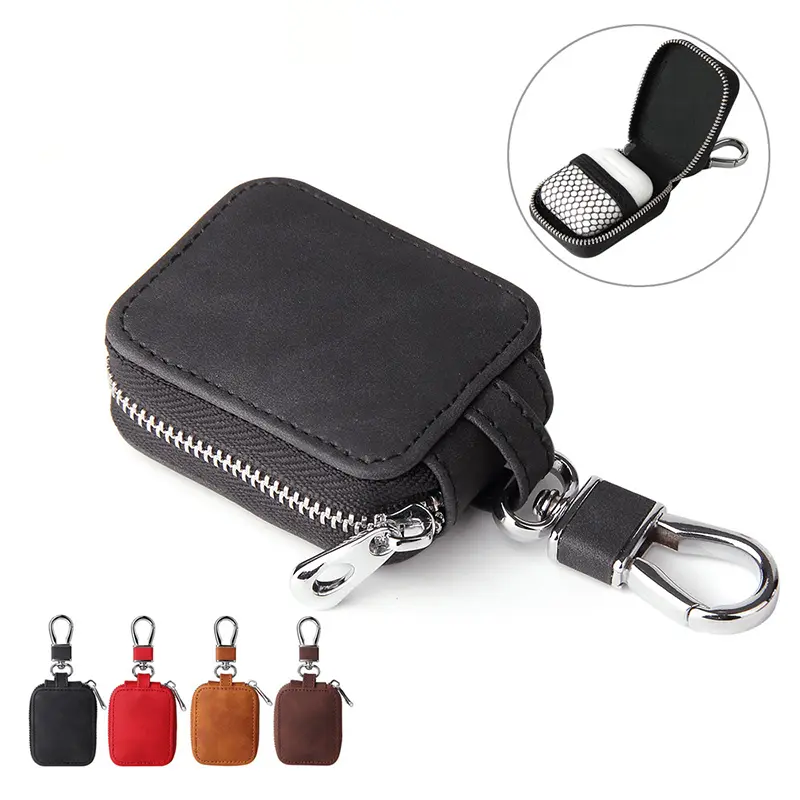 Universal Leather Protective Cases Dustproof Waterproof Anti-drop Anti-scratch Travel Wireless Earbuds Pouch For Airpods 3/Pro/2