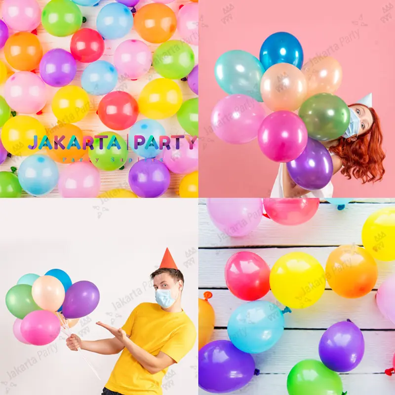Balon Latex Metalik 1 Pack Isi 25 Pcs / Balon Metalik Per Pack / Balon Metalik 1 Pack Isi 25 Pcs 4
