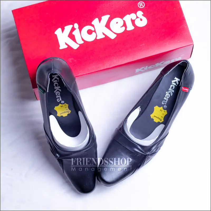 Sepatu Pantofel Cewek Sepatu Kickers Sepatu Kerja Sepatu Formal Sepatu Kickers Sepatu Bahan Kulit Asli 3