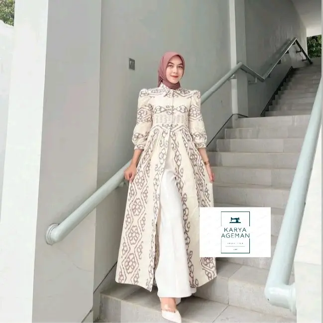 ALYSSA BROKEN WHITE 1 COUPLE / DRESS WANITA / KEMEJA PRIA / BAJU LEBARAN / BAJU KOMDANGAN 0