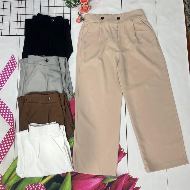 Quần vải tuyết mưa ống xuông cạp chun sau