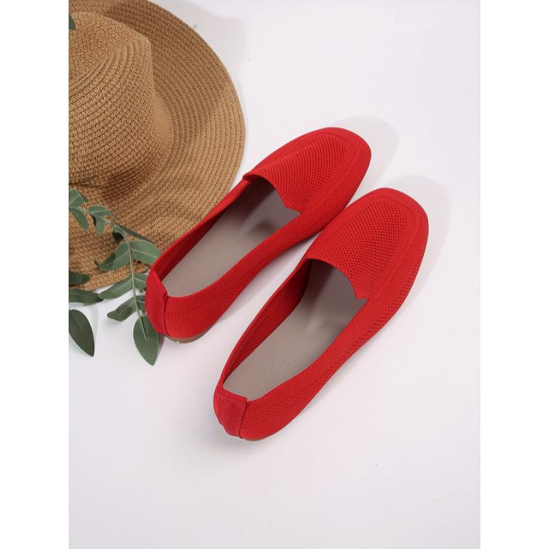 Product Introduction of Women's flat shoes with one strap, breathable square head large size wide foot shoes, casual and light walking shoes for all seasons 21