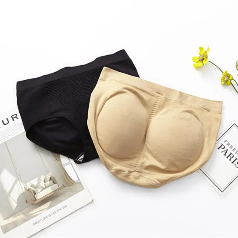 Triangle fake ass female upturned buttocks plump buttocks panties padded peach buttocks breathable beauty body fake pp buttocks lift pants