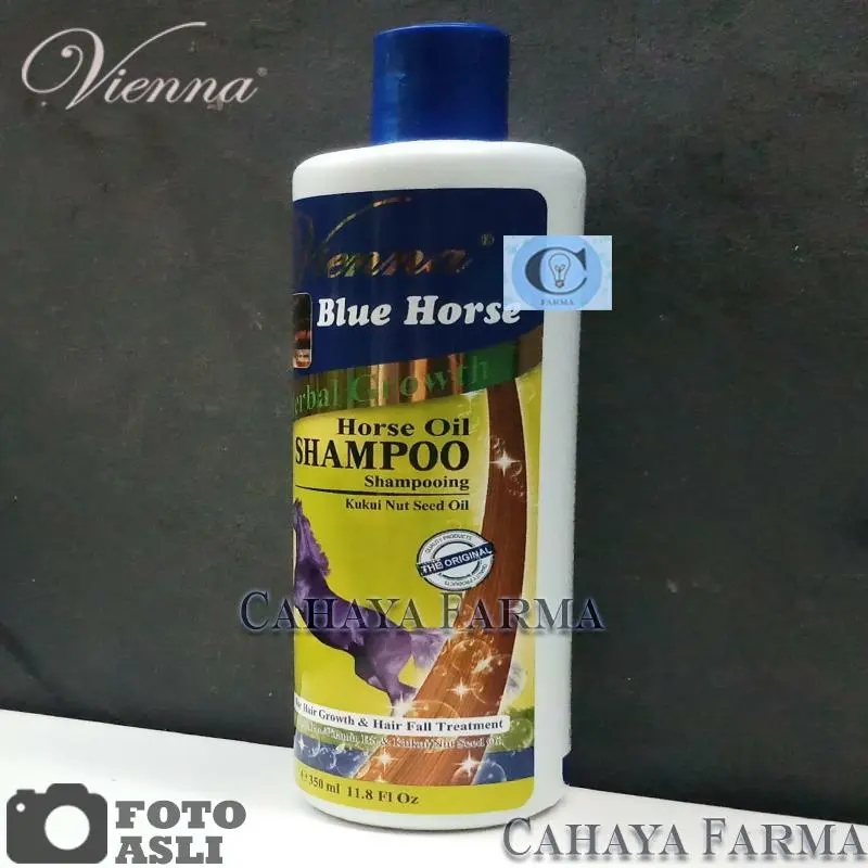 Vienna Blue Horse Shampoo Herbal Growth Shampo  / Sampo Pemanjang conditioner salon 350 ml Original BPOM Penumbuh Untuk Rambut Rontok dan Kering Kondisioner Pertumbuhan kembali 7