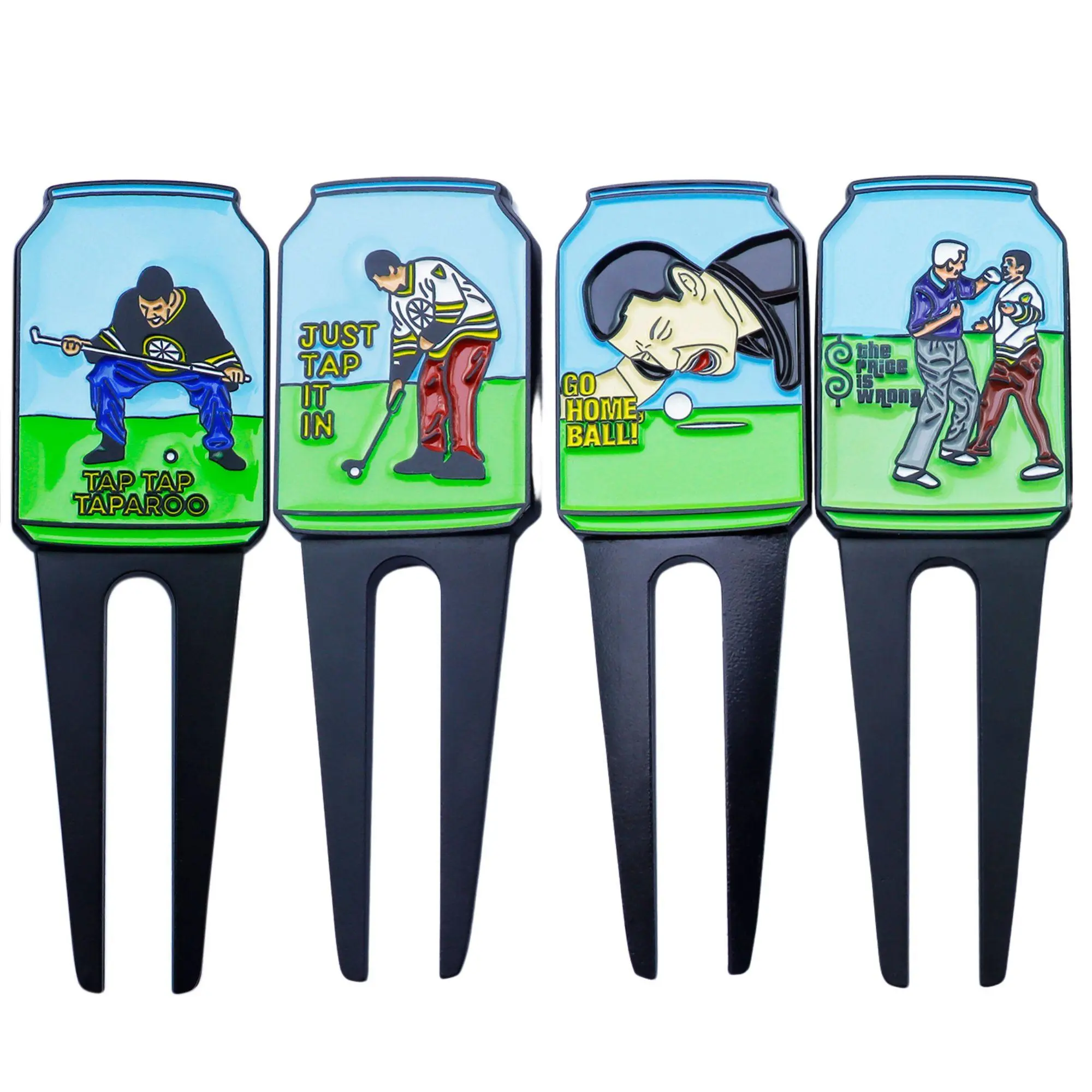 Funny Golf Divot Repair Tool, 4 Counts/set Golf Accessories for Men, Golf Enthusiast Gift, Great Gift for Golf Lovers