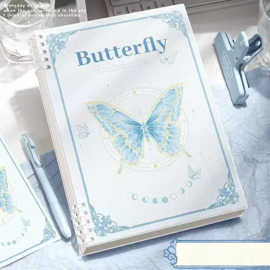 Sổ còng A5 B5 thay giấy pastel, 120 trang kẻ ngang, caro Moca - Vở tập học sinh, planner, sổ ghi chép
