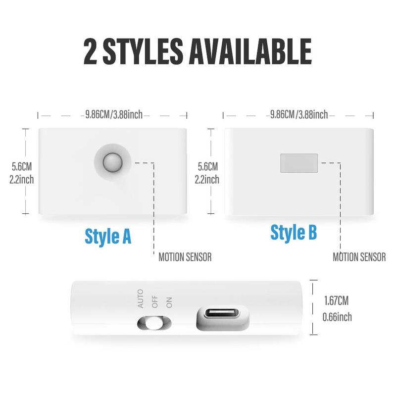 Motion Sensor Night Lights, USB Rechargeable Magnetic Wall Lamp, Home Motion Sensor Night Light, for Bedroom Hallway Bathroom Kitchen Cabinet Stair & Basement 2