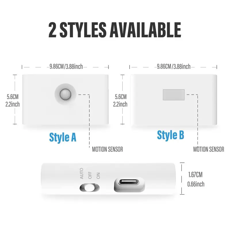 Motion Sensor Night Lights, USB Rechargeable Magnetic Wall Lamp, Home Motion Sensor Night Light, for Bedroom Hallway Bathroom Kitchen Cabinet Stair & Basement 1