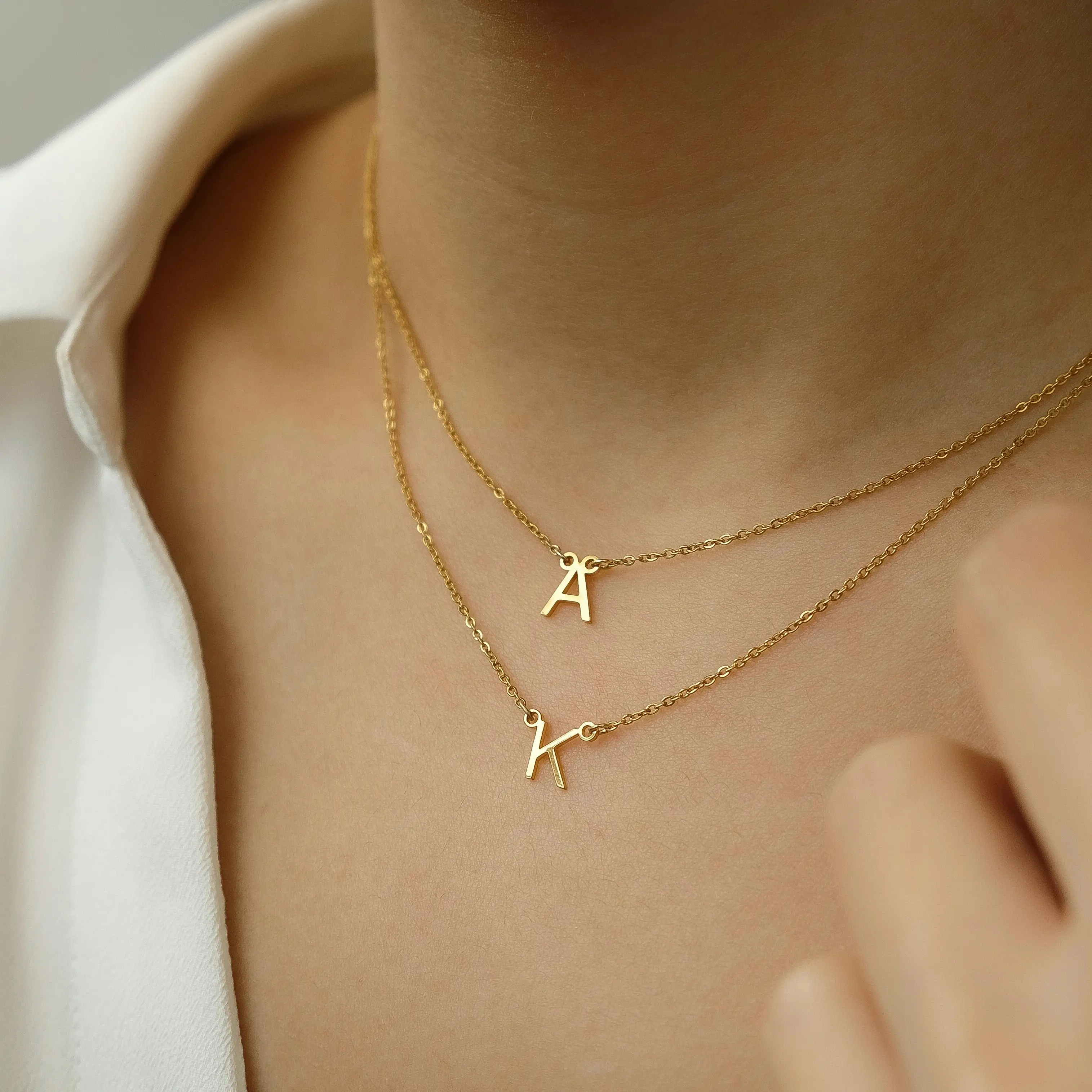 Minimal Initial Letter Alphabet Necklace